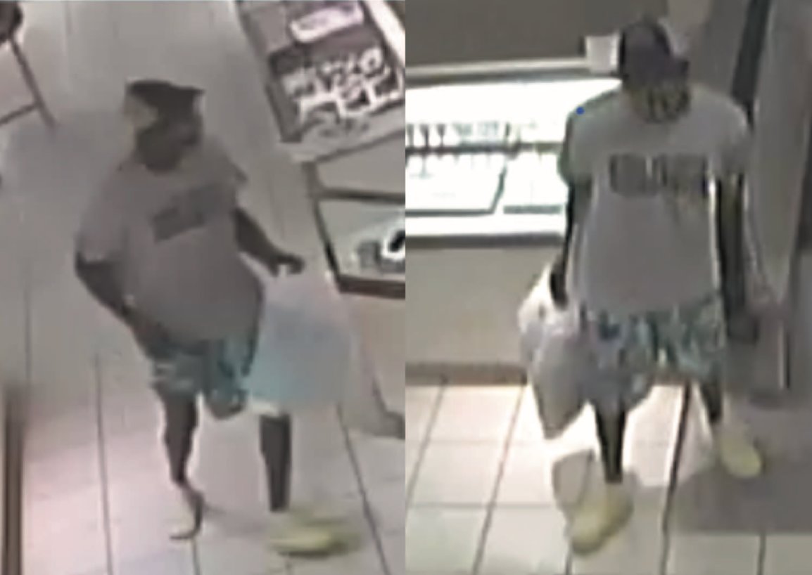 A man was captured on surveillance cameras at Northpark Mall allegedly stealing jewelry from a merchant and police need help to identify the individual.